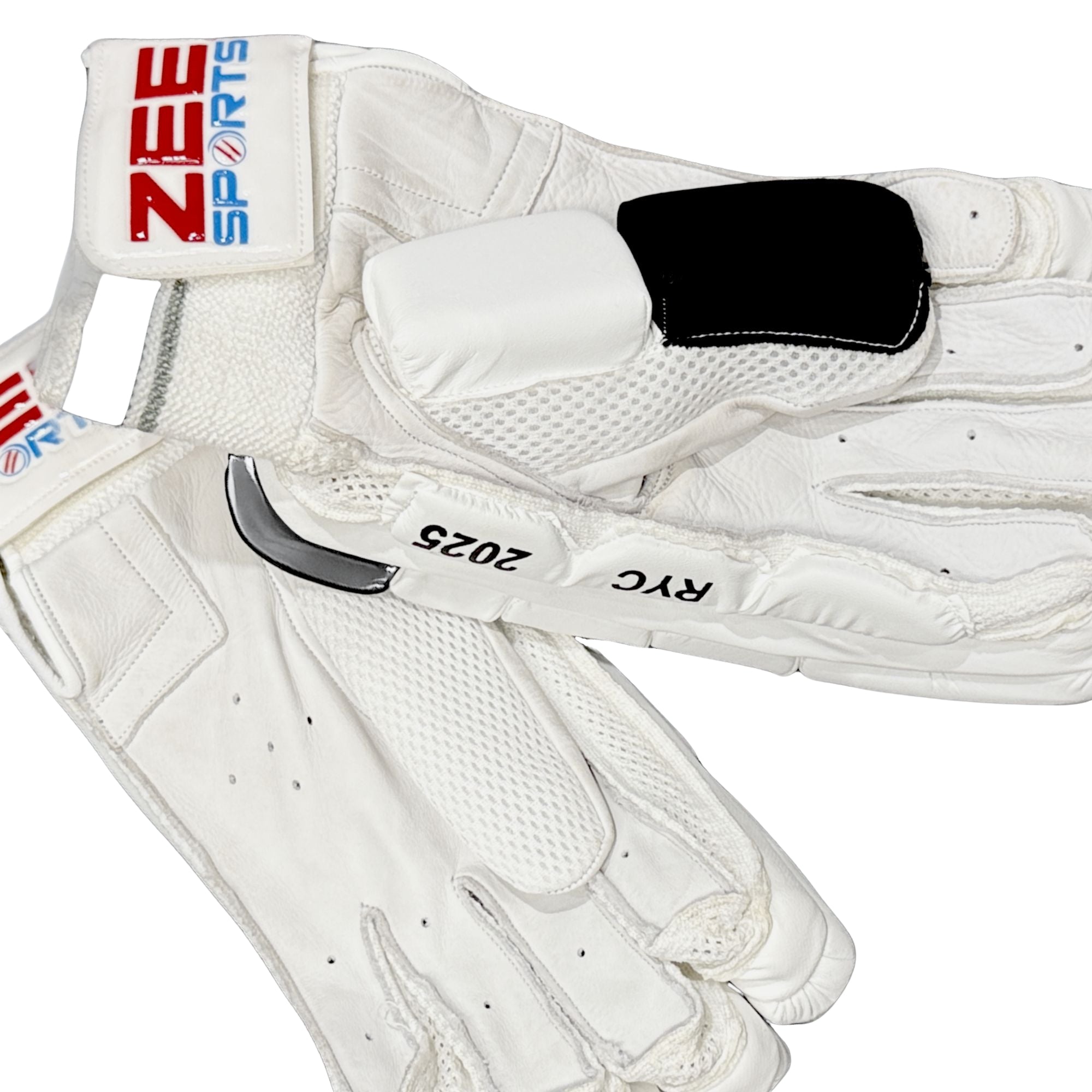 Zee Sports Batting Gloves RYC-2025 Black & White