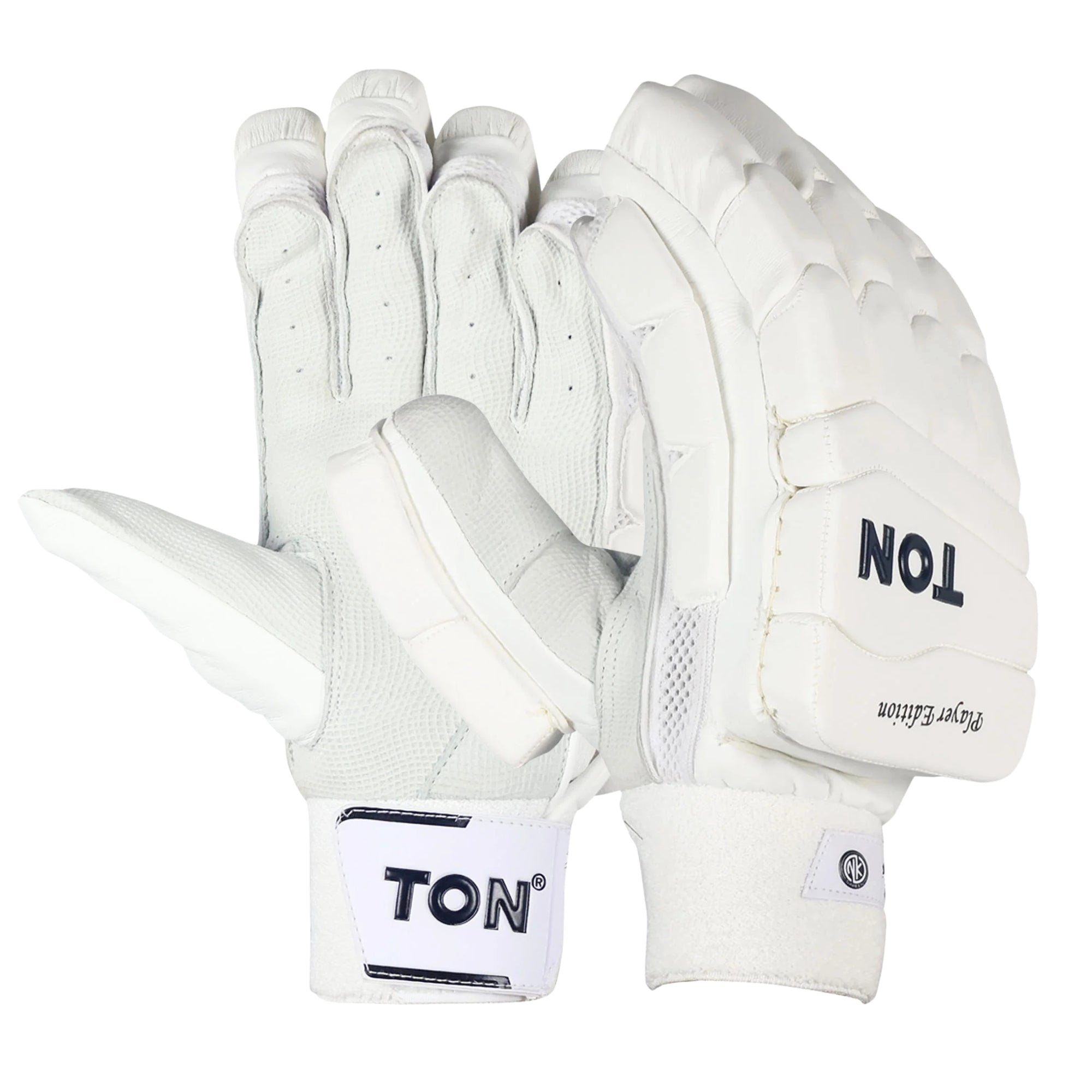 SS Cricket Batting Gloves Ton Players Edition Full White 2025