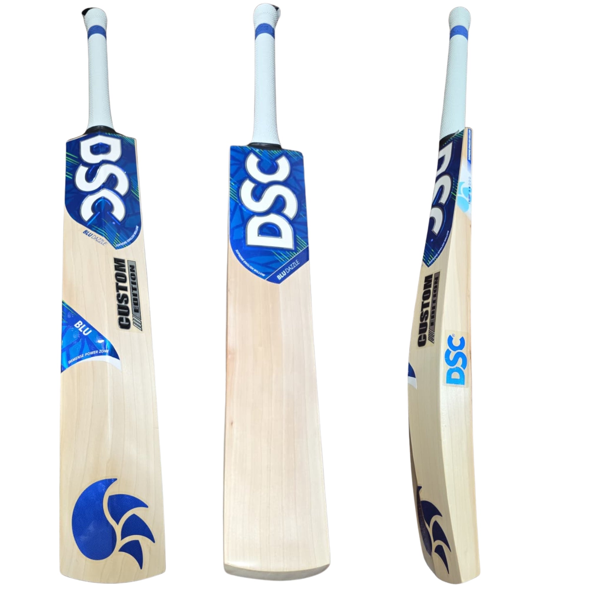 DSC Cricket Bat Blu Dazzle English Willow Custom Edition