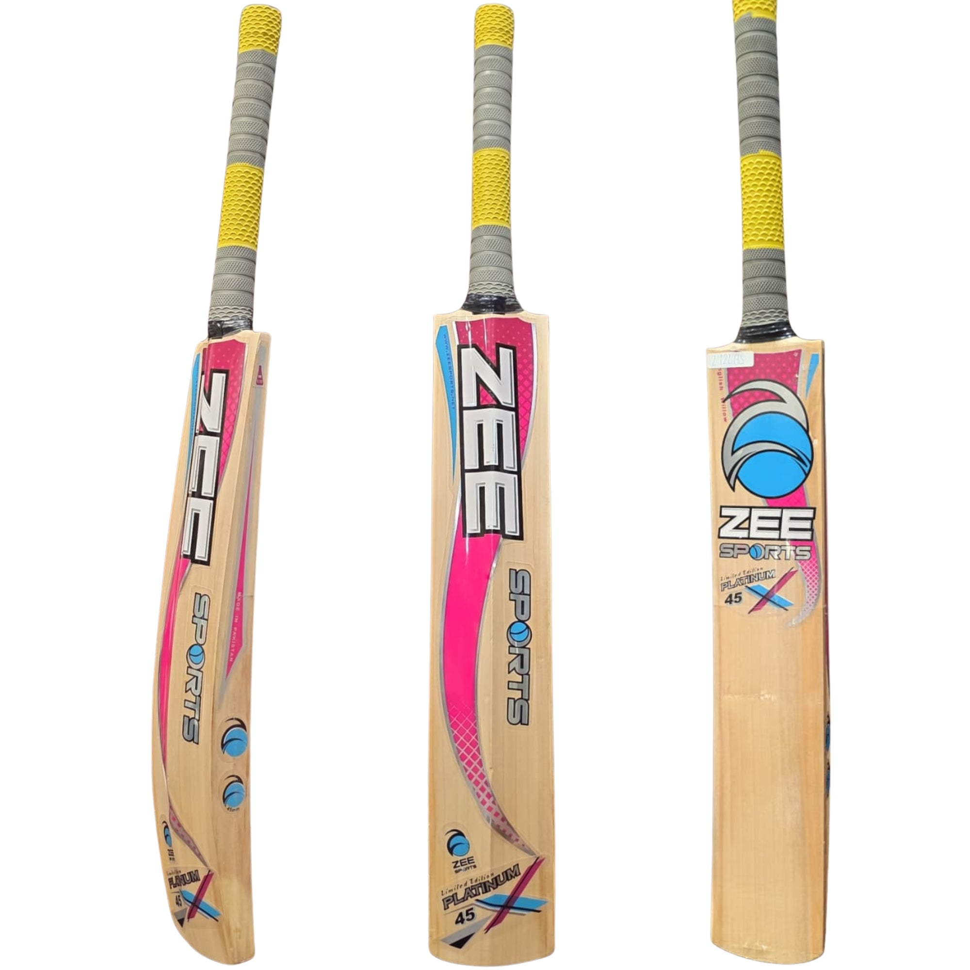 Zee Sports Cricket Bat Limited Edition Platinum X 45 English Willow