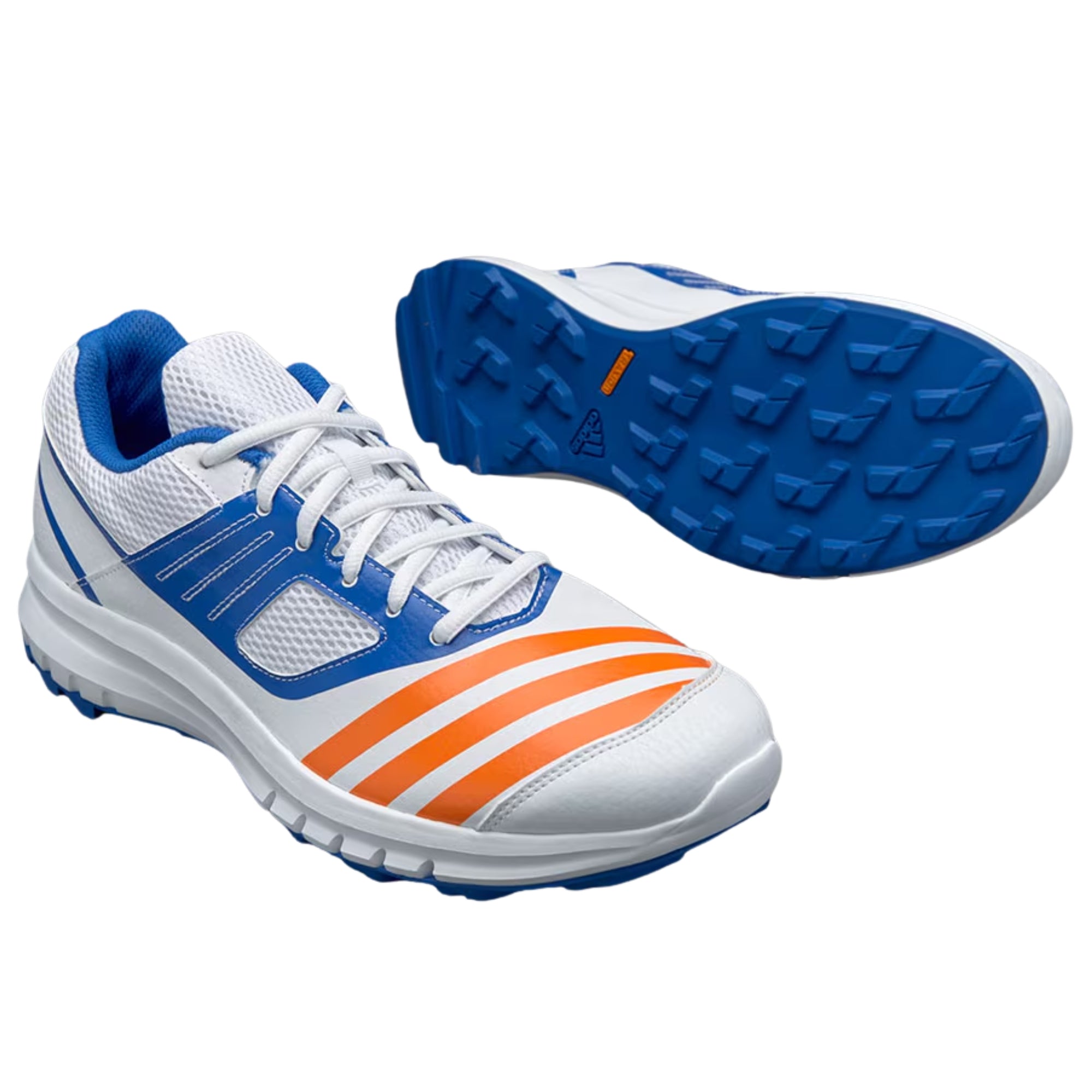 Adidas Cricket Shoes Howzat AR White/Bright Orange/Blue