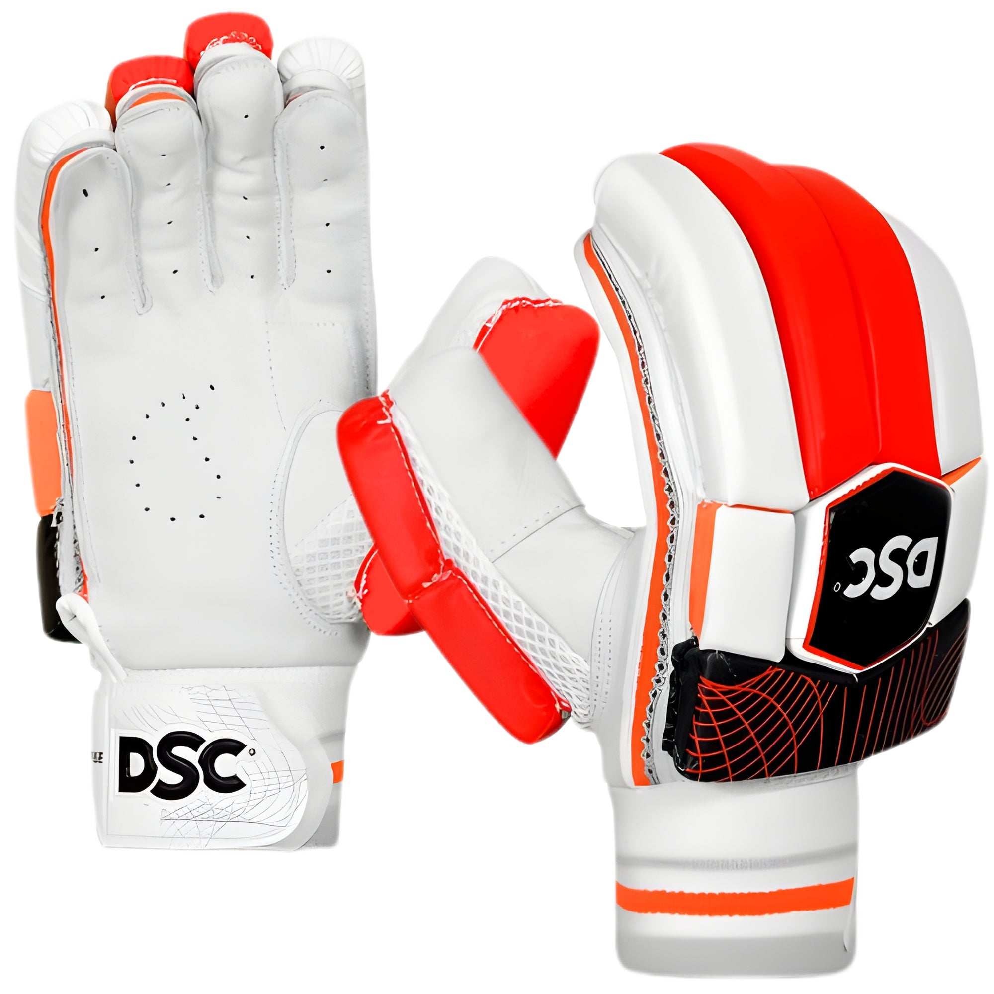 DSC Cricket Batting Gloves Intense Rage Leather Youth RH