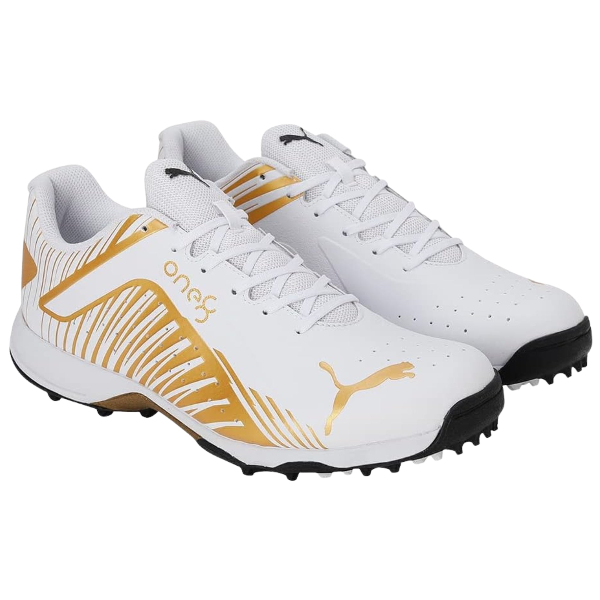Puma Cricket Shoes One 8, Gold/White