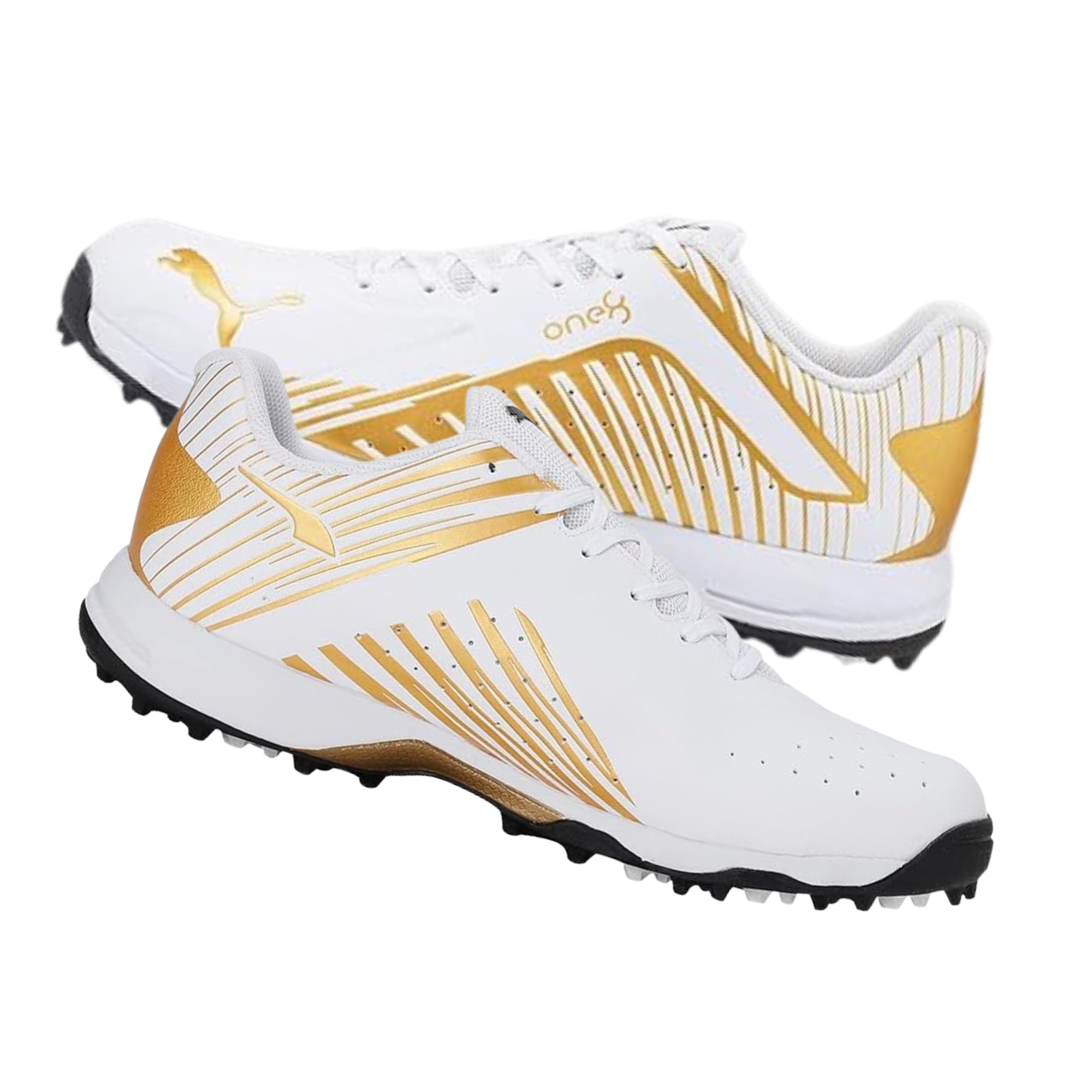 Puma Cricket Shoes One 8, Gold/White