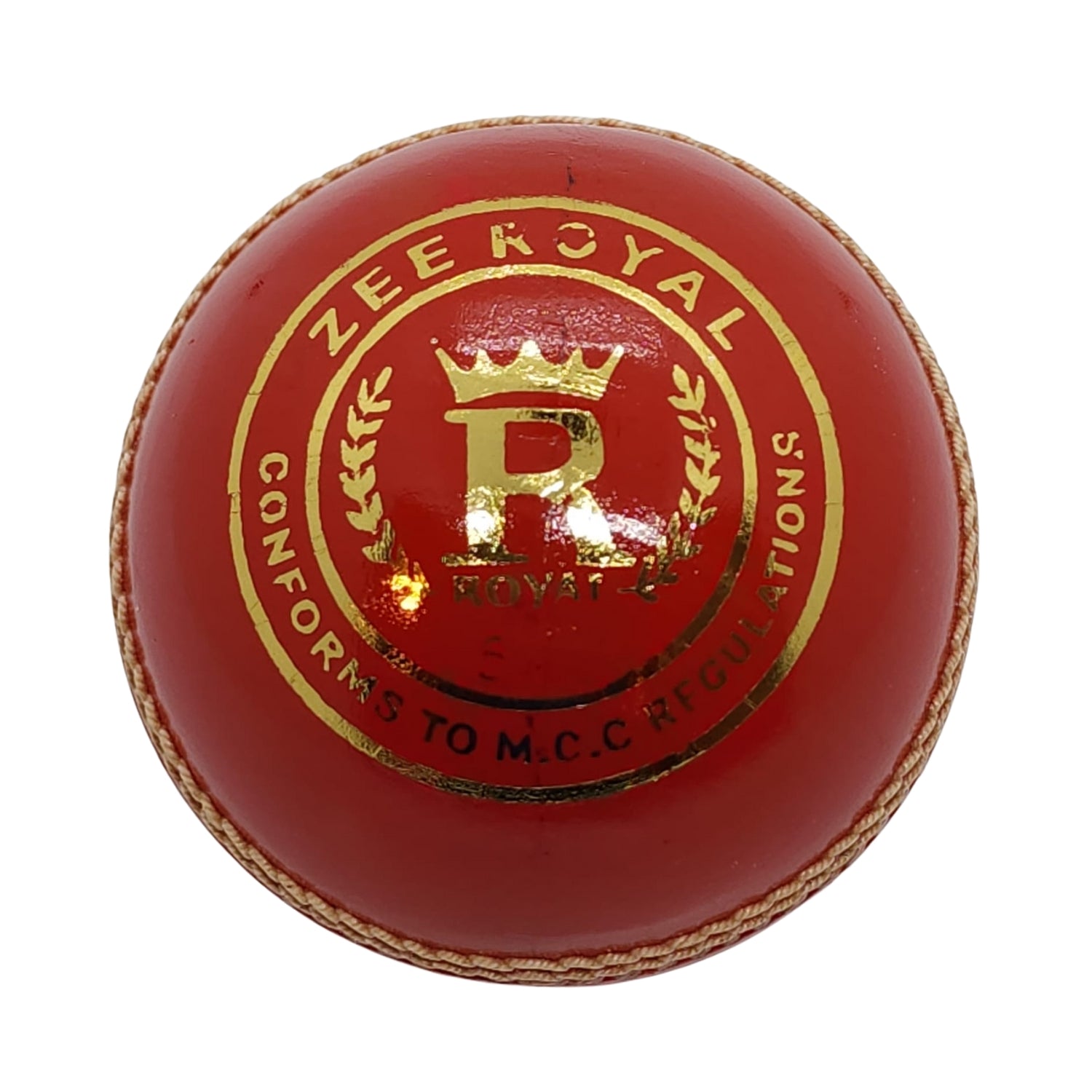 Zee Sports Royal 7 Star Cricket Ball | Cherry Red