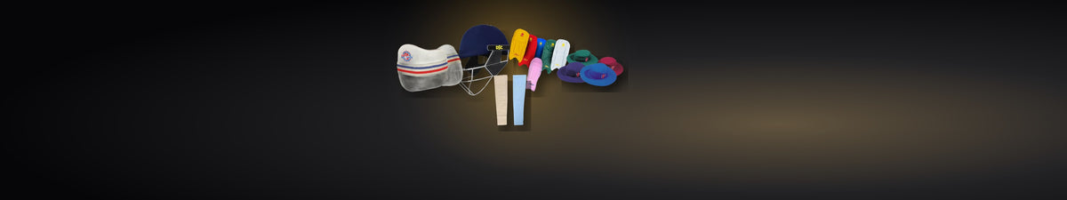 Zee Sports cricket accessories: chest guard, sun hat, helmet, pad covers and arm sleeve