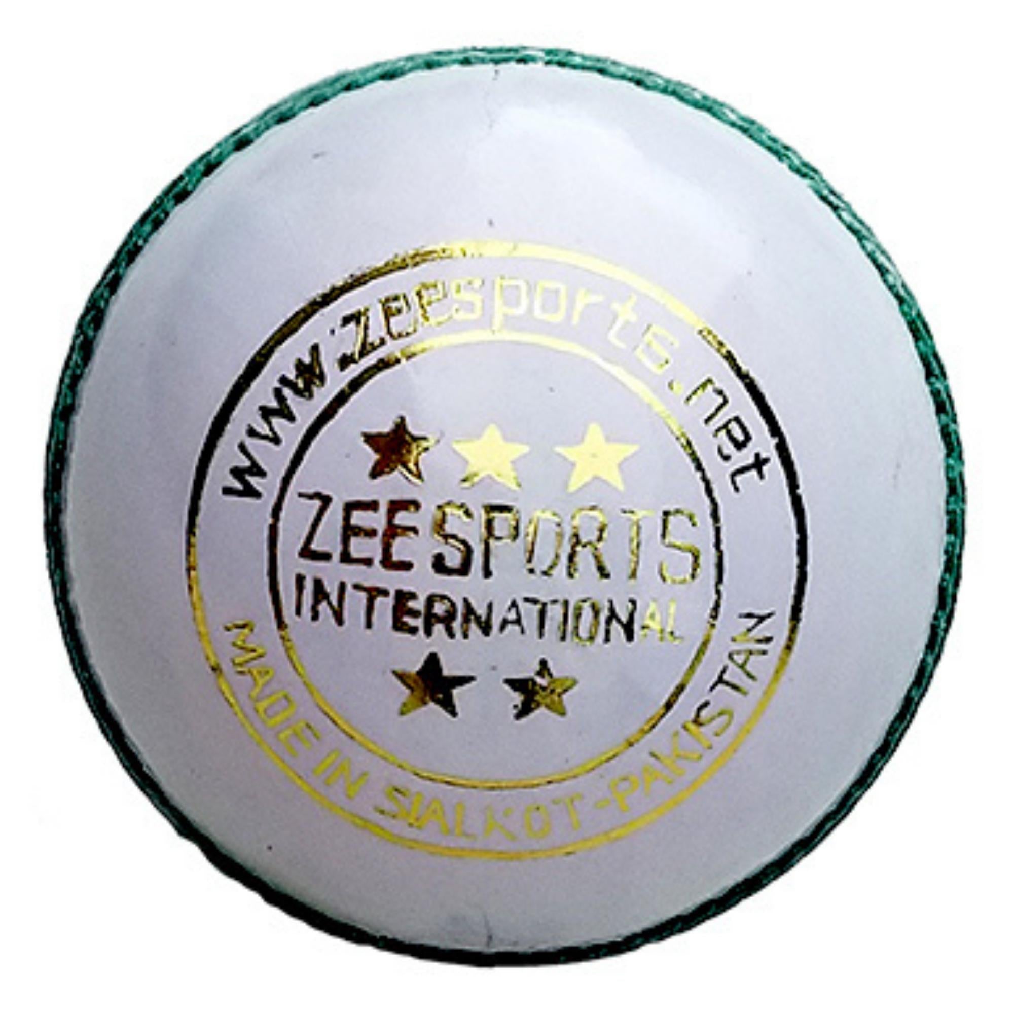 Zee Sports Cricket Ball Premier 5-Star White League