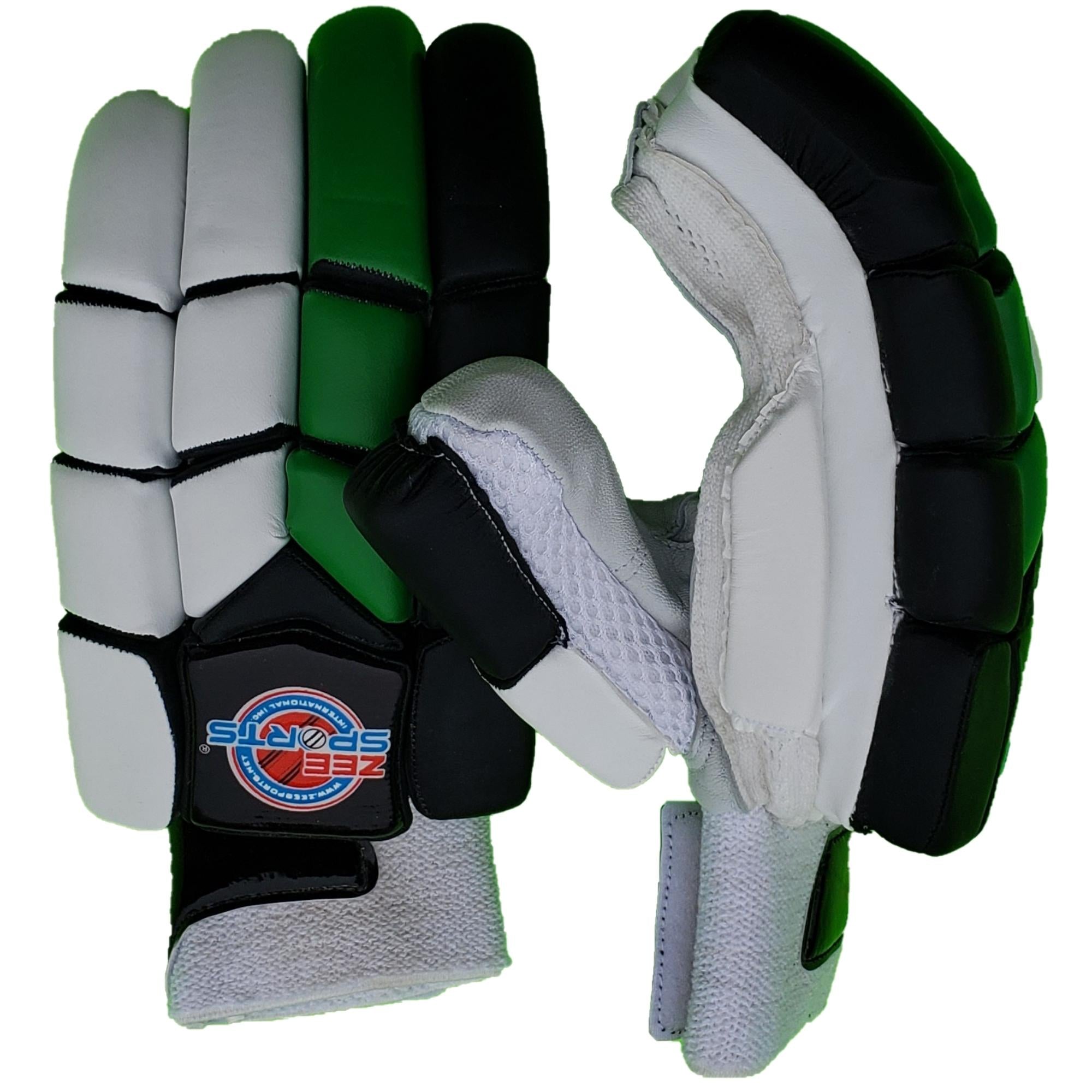 Zee Sports Batting Gloves Youth Green Black