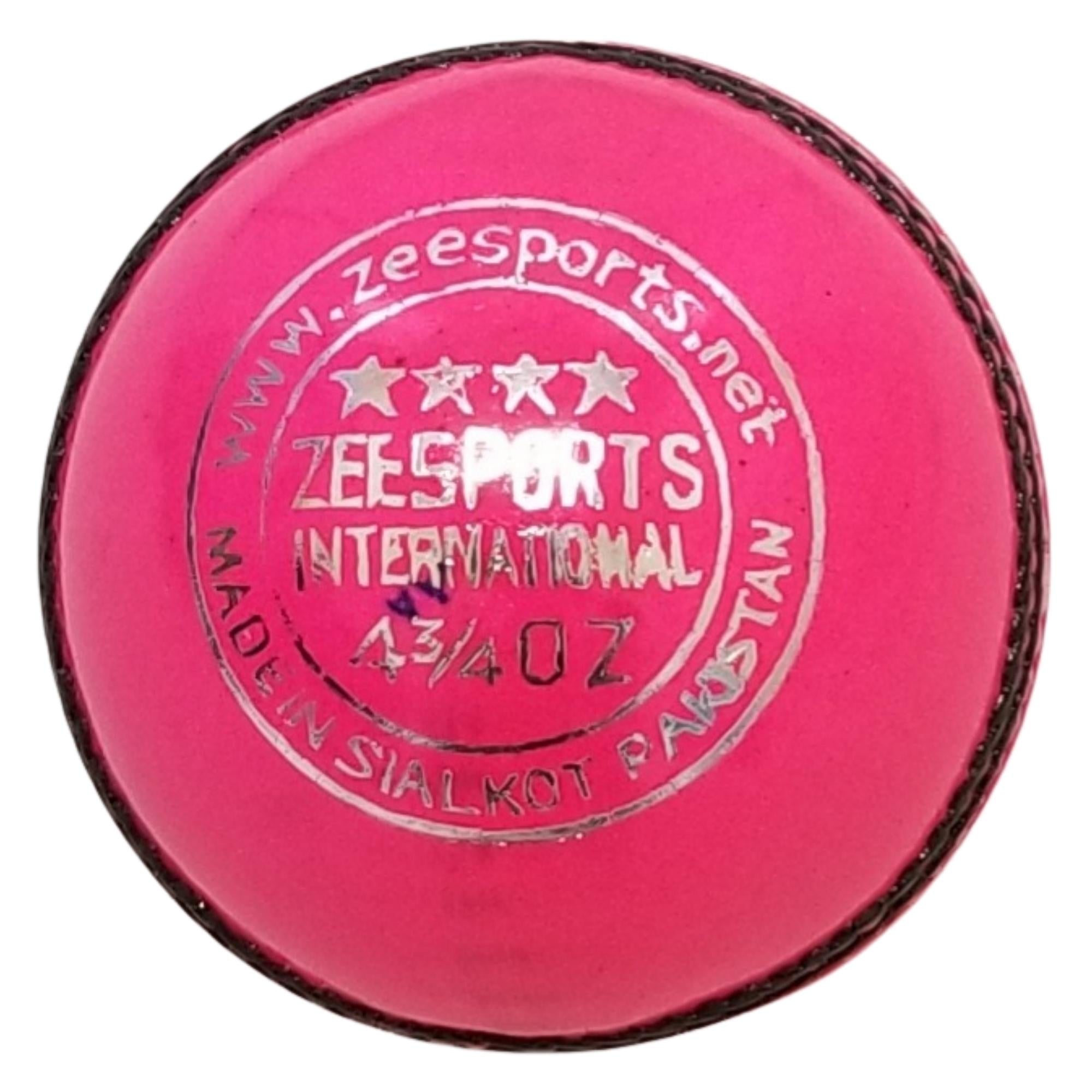 ZEE SPORTS PINK CRICKET BALLS