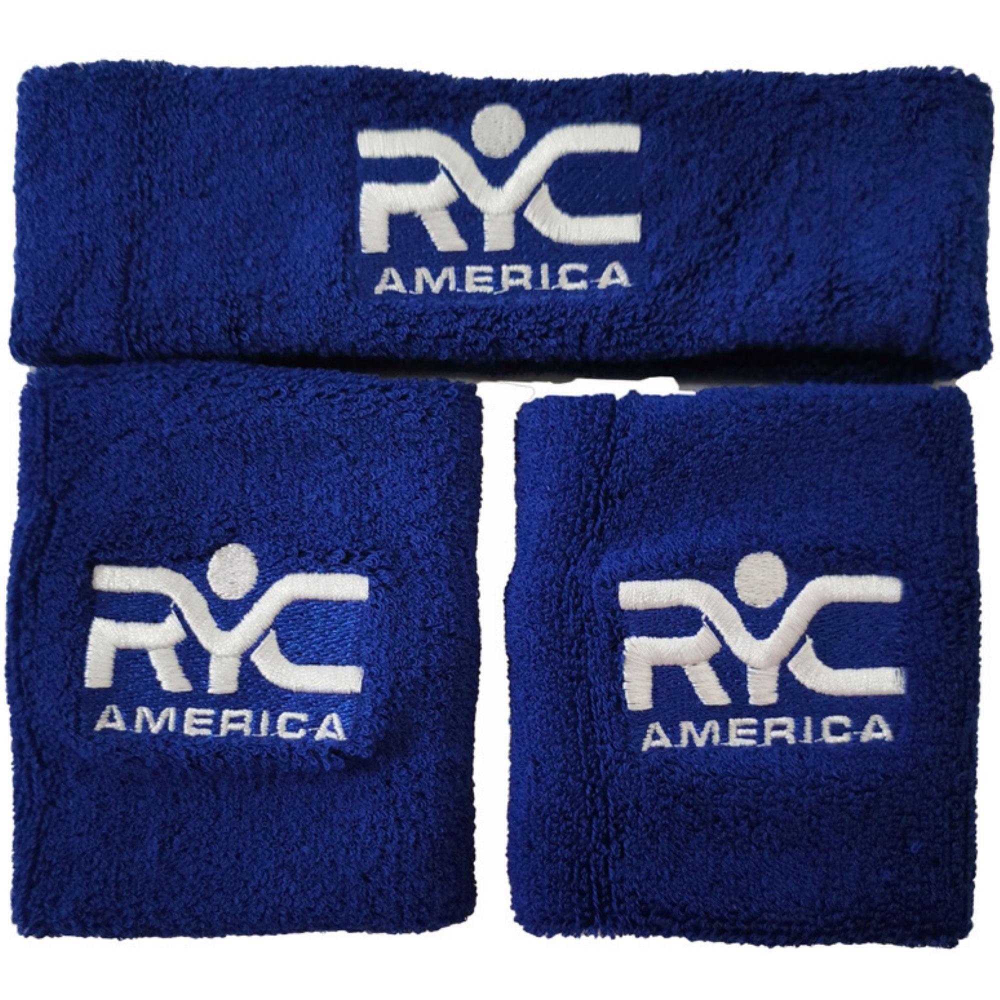 Zee Sports RYC America Wristband and Headband Set