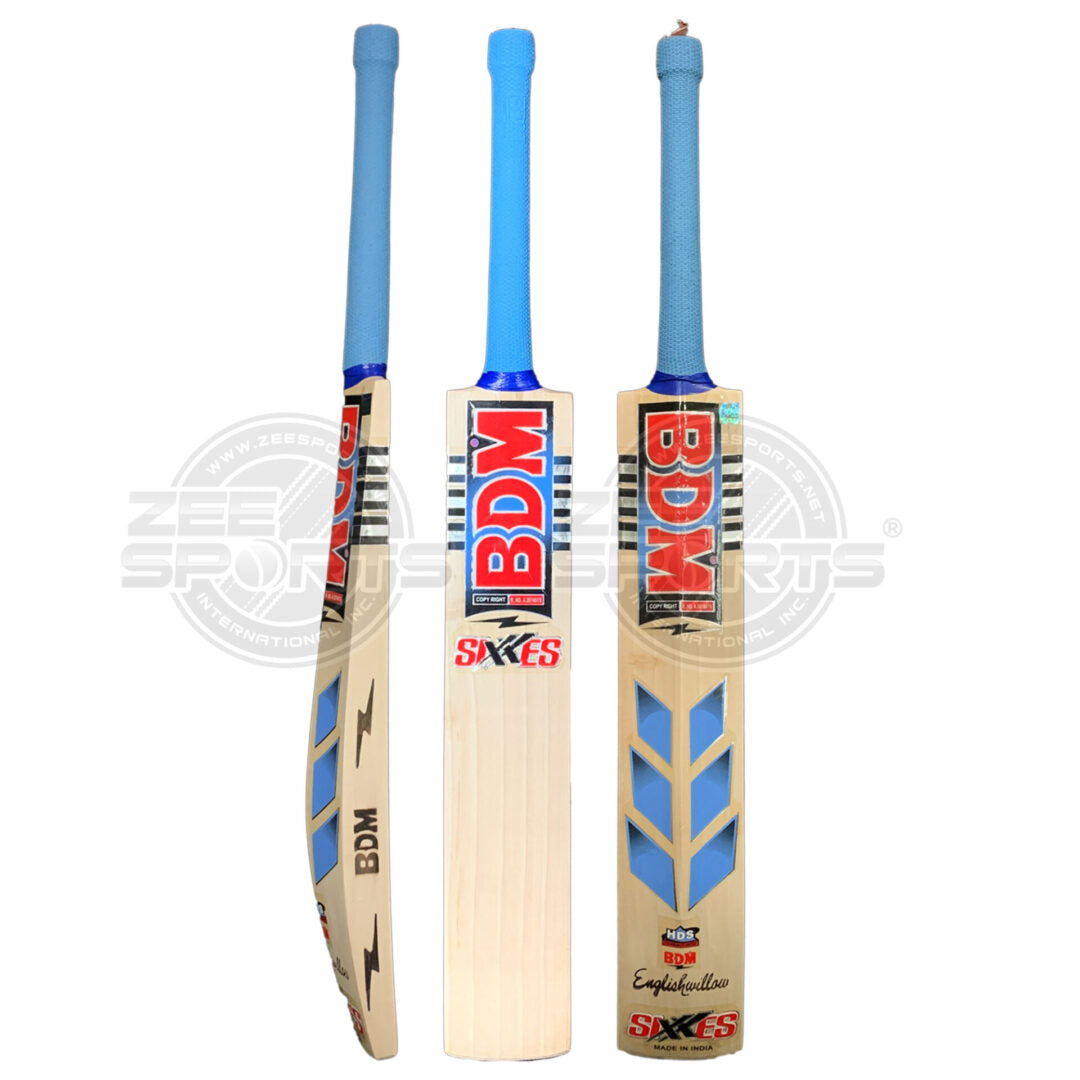 BDM Cricket Bat SIXES Blue