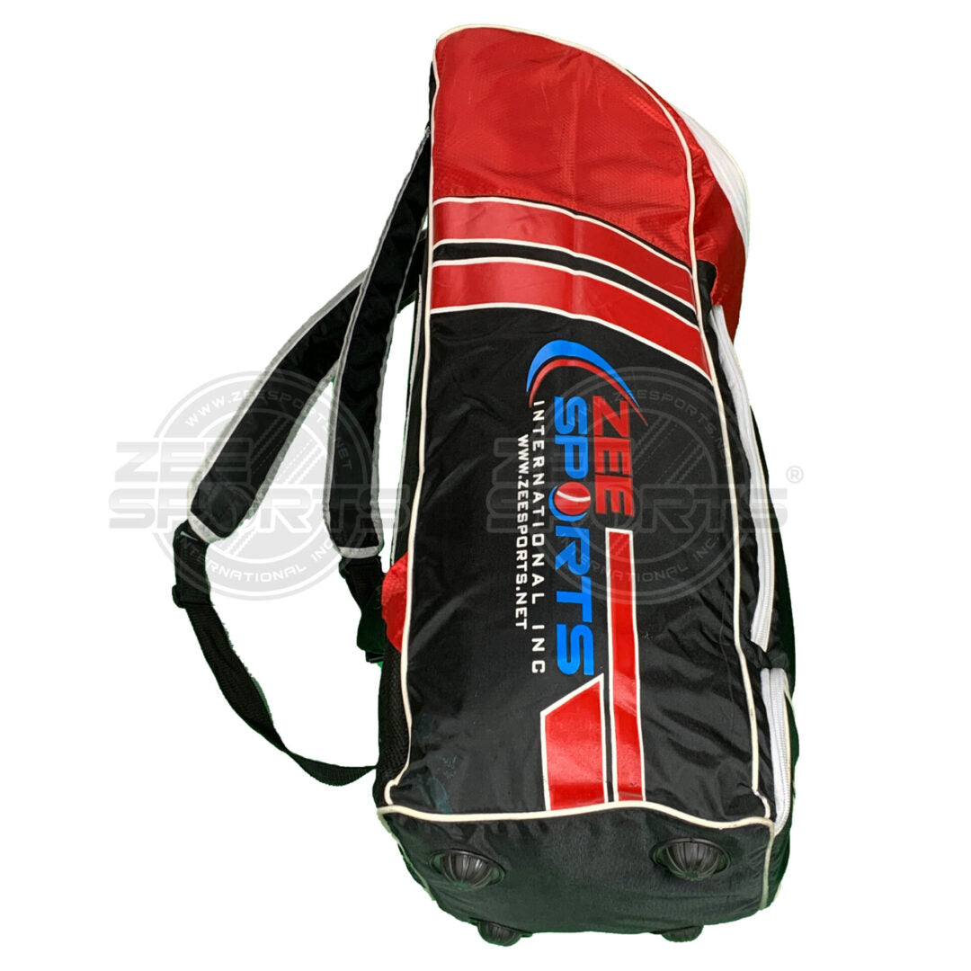Zee Sports Cricket Kit Bag Duffle BackPack Black Red